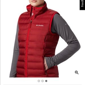 Columbia Feather Lite down vest, white